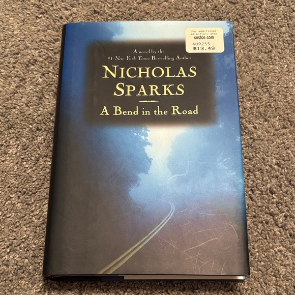 Nicholas Sparks Other - Nicholas Sparks 'A Bend in the Road' Blue Hardcover